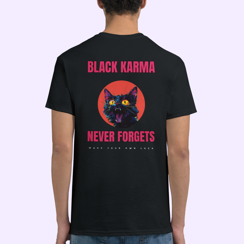 BLACK KARMA | Black Heavyweight T-Shirt | Unisex