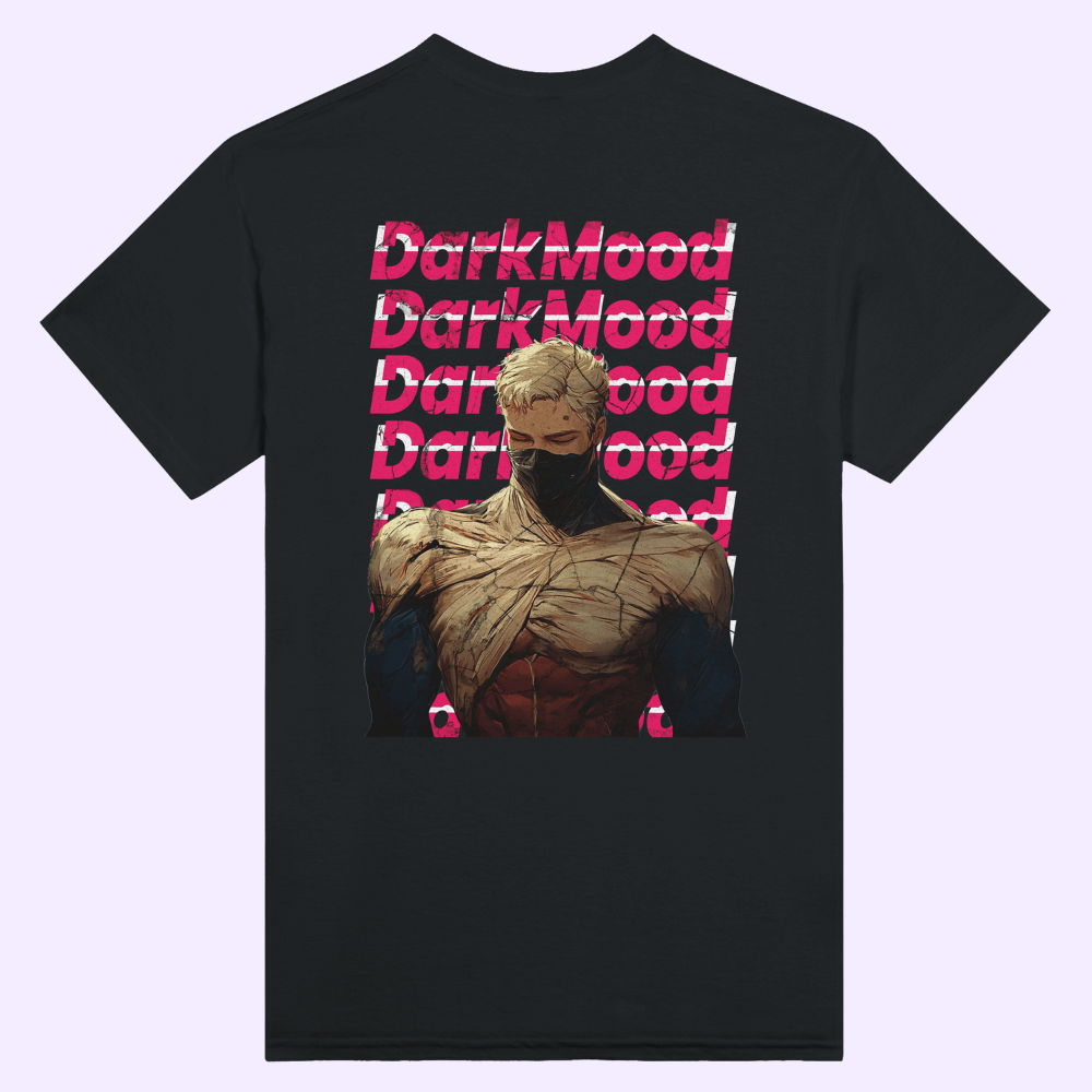 DARK MOOD | Black Heavyweight T-Shirt | Unisex