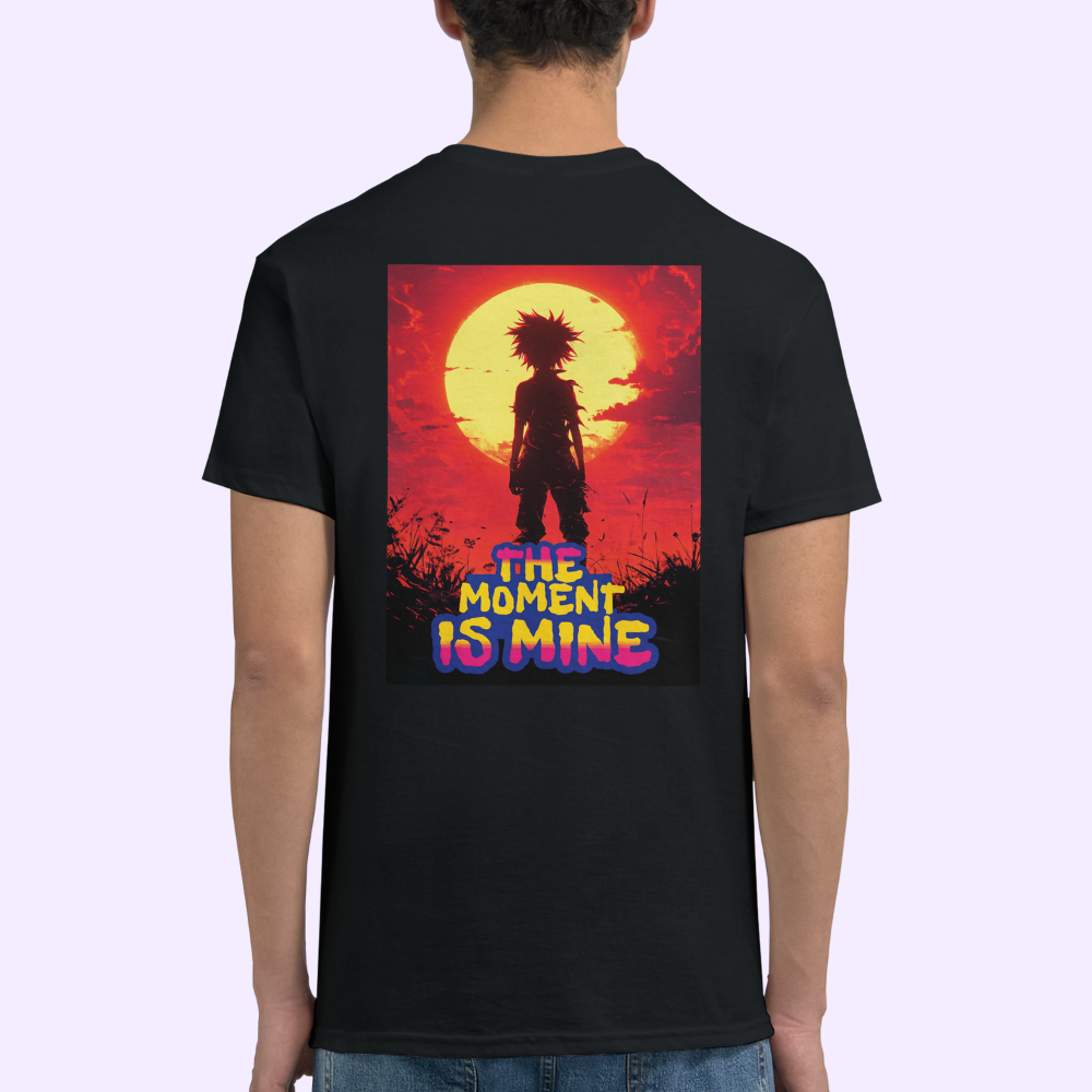 THE MOMENT IS MINE | Black Heavyweight T-Shirt | Unisex