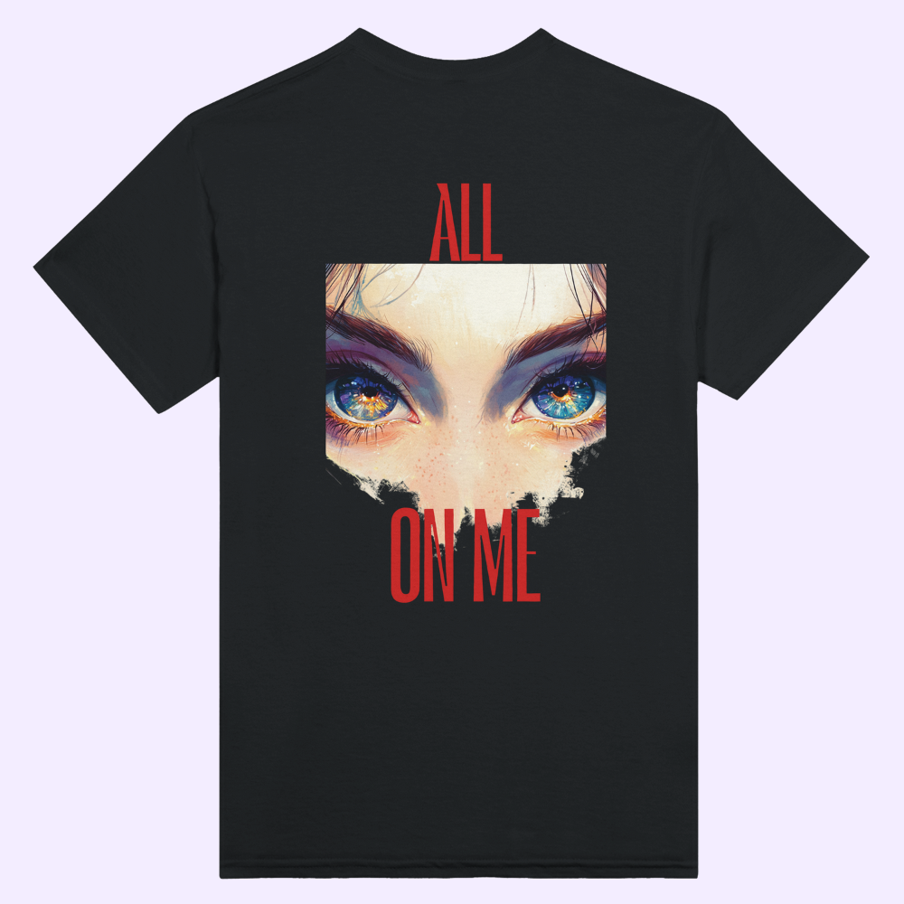 All EYES ON ME | Black Heavyweight T-Shirt | Unisex