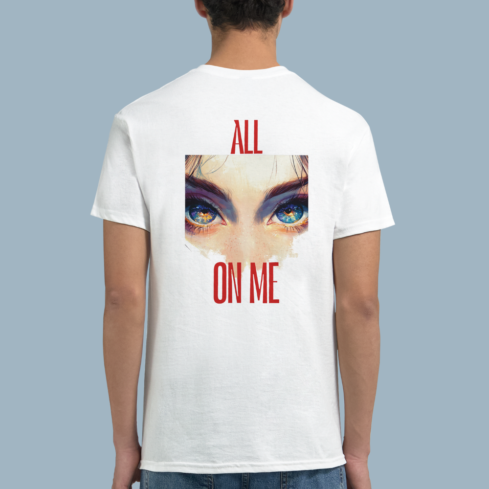 All EYES ON ME | White Heavyweight T-Shirt | Unisex