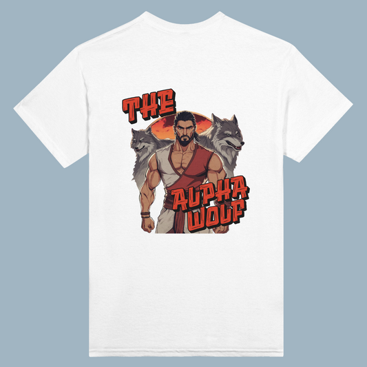 THE ALPHA WOLF | White Heavyweight  T-Shirt | Unisex