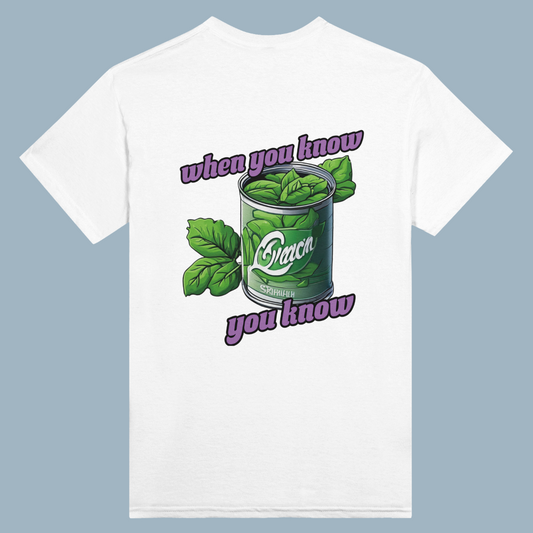 WHEN YOU KNOW YOU KNOW | White Heavyweight  T-Shirt | Unisex