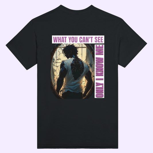 WHAT YOU CAN'T SEE | Black Heavyweight  T-Shirt | Unisex