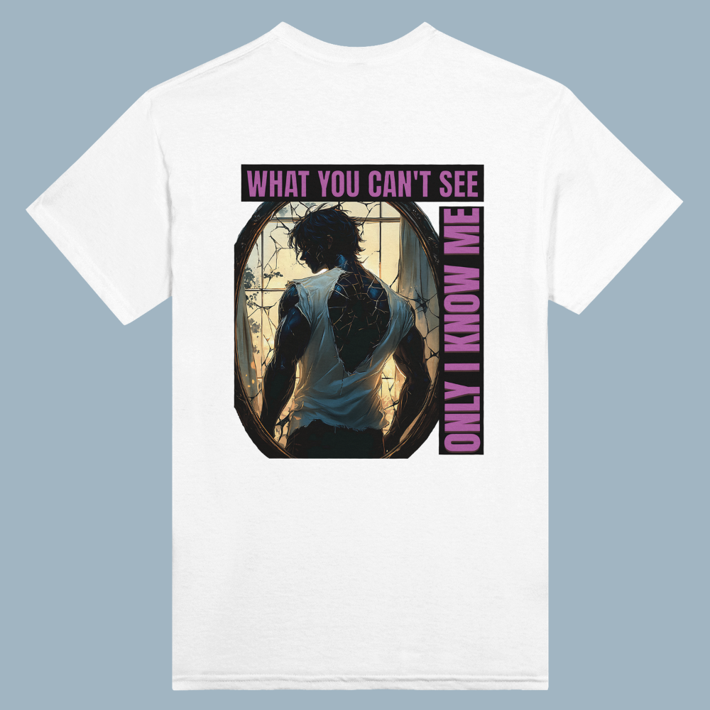WHAT YOU CAN'T SEE | White Heavyweight  T-Shirt | Unisex