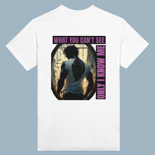 WHAT YOU CAN'T SEE | White Heavyweight  T-Shirt | Unisex