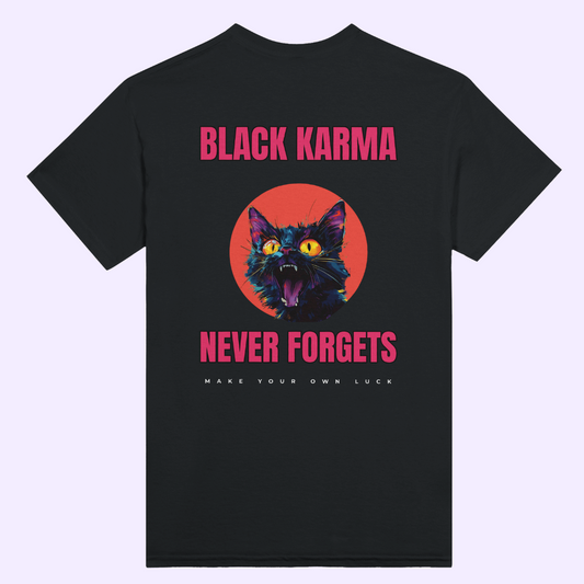 BLACK KARMA | Black Heavyweight  T-Shirt | Unisex