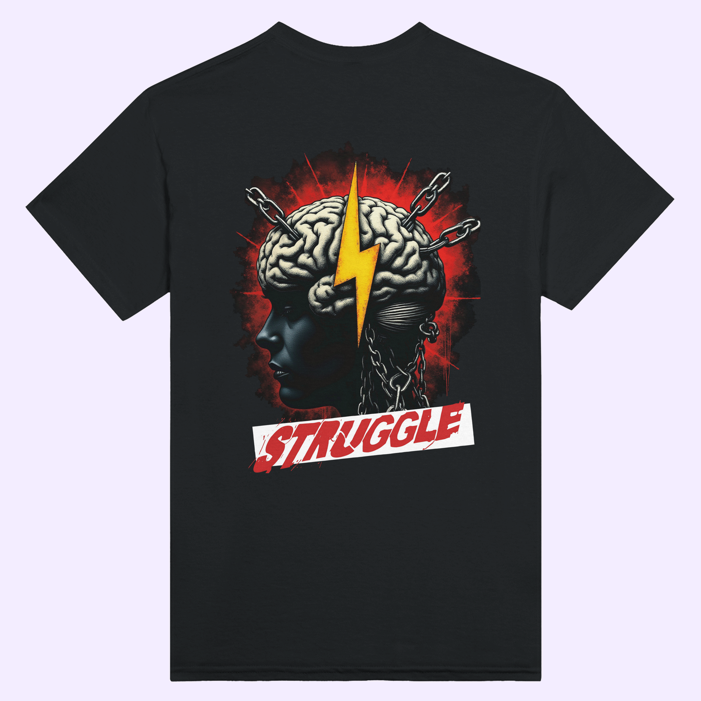 STRUGGLE | Black Heavyweight T-Shirt | Unisex
