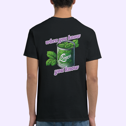 WHEN YOU KNOW YOU KNOW | Black Heavyweight  T-Shirt | Unisex