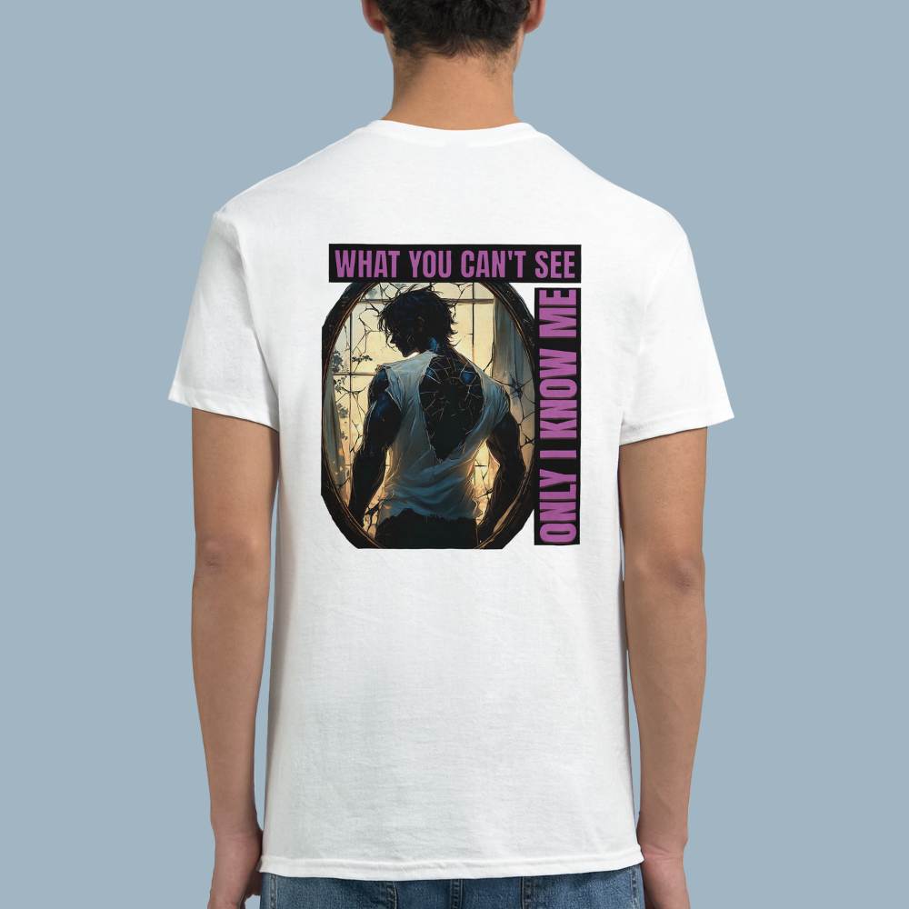 WHAT YOU CAN'T SEE | White Heavyweight  T-Shirt | Unisex
