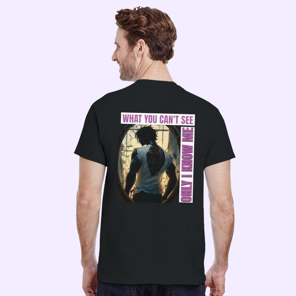 WHAT YOU CAN'T SEE | Black Heavyweight  T-Shirt | Unisex