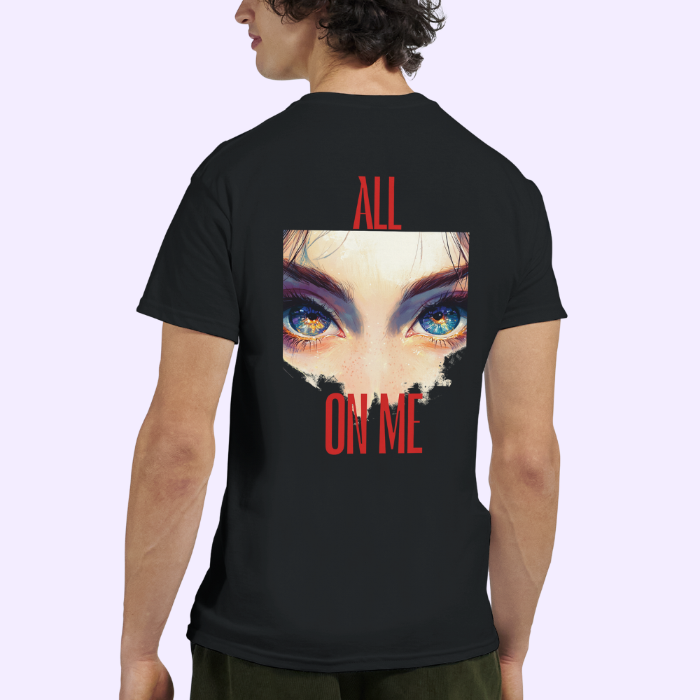 All EYES ON ME | Black Heavyweight T-Shirt | Unisex