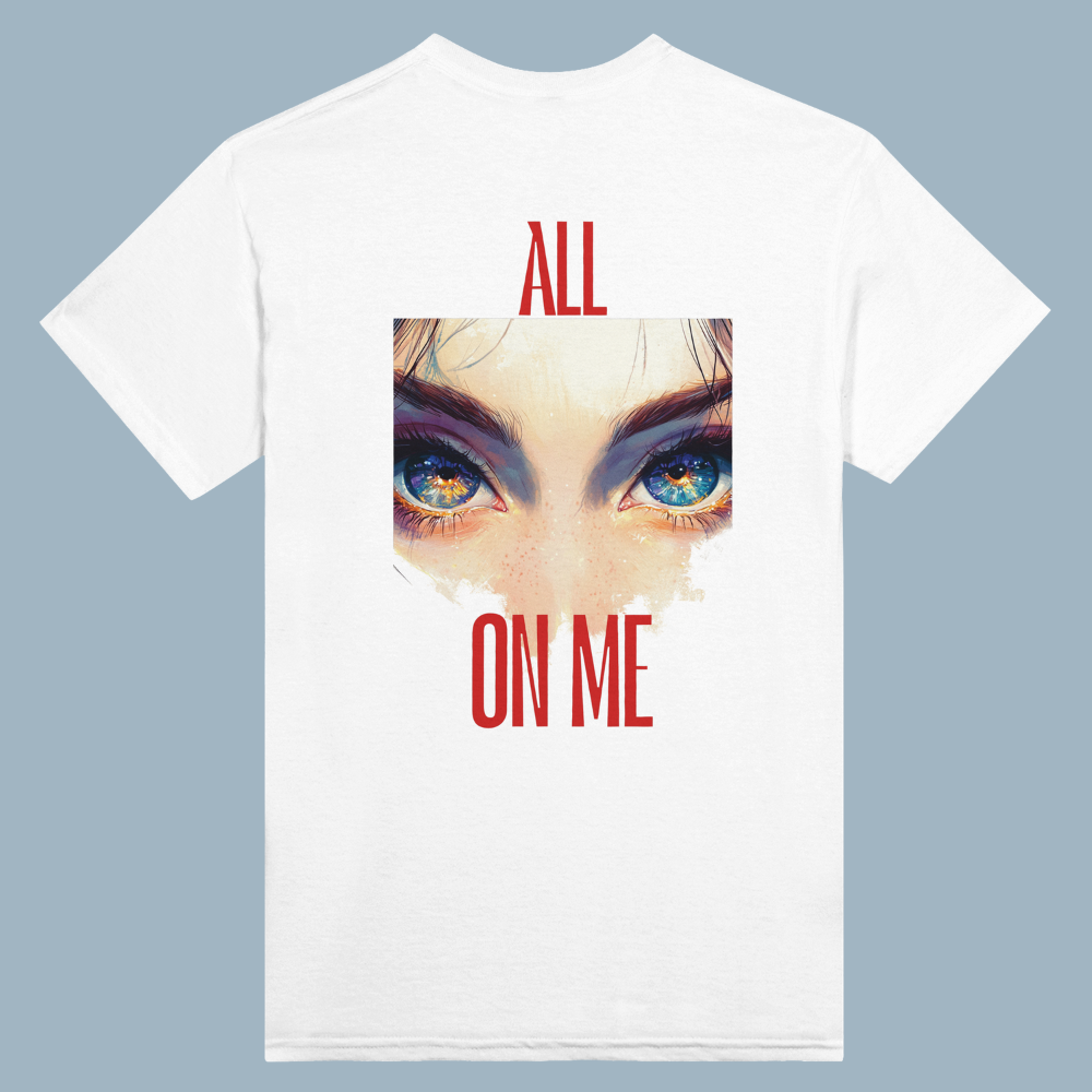 All EYES ON ME | White Heavyweight T-Shirt | Unisex