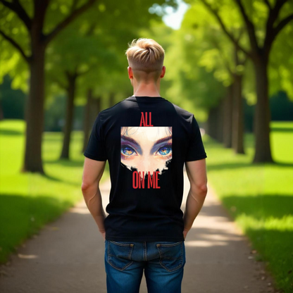 All EYES ON ME | Black Heavyweight T-Shirt | Unisex