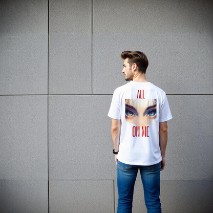 All EYES ON ME | White Heavyweight T-Shirt | Unisex