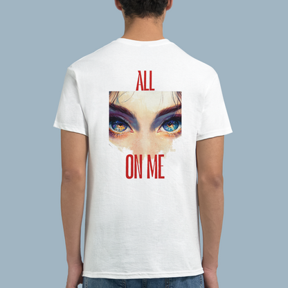 All EYES ON ME | White Heavyweight T-Shirt | Unisex