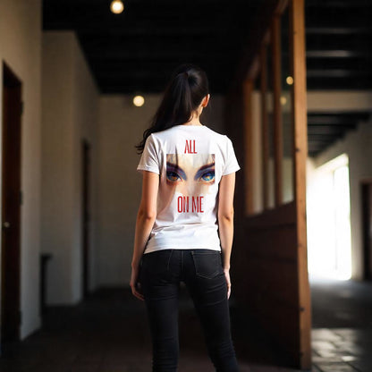 All EYES ON ME | White Heavyweight T-Shirt | Unisex